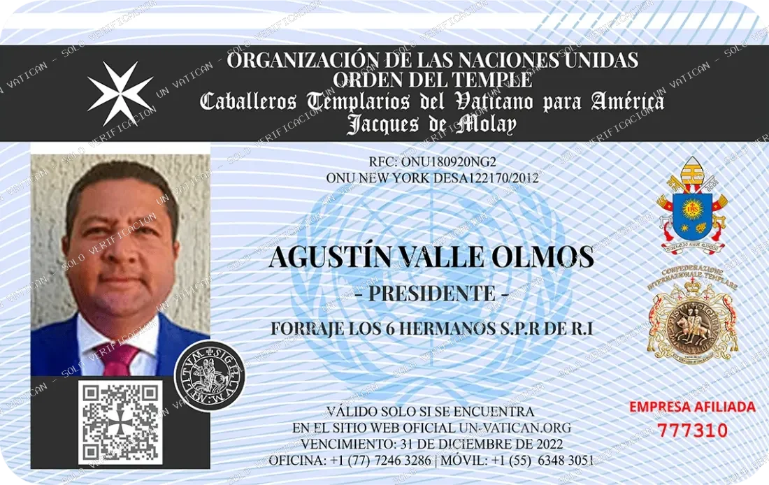 Certificado Agustín